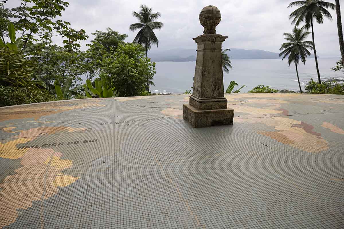 The Equator marker at Ilhéu das Rolas is the closest land point to the intersection of the Equator and the Greenwich Meridian