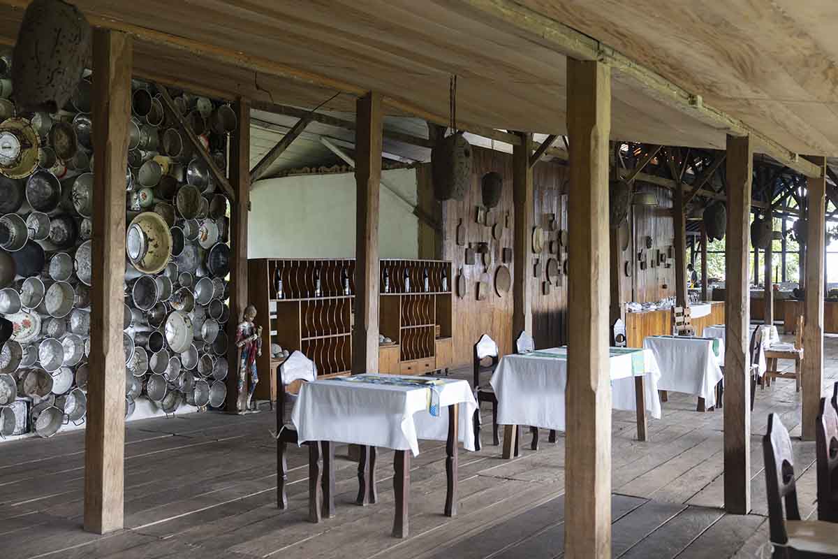 Restaurant of the historic Roça São João dos Angolares cocoa plantation