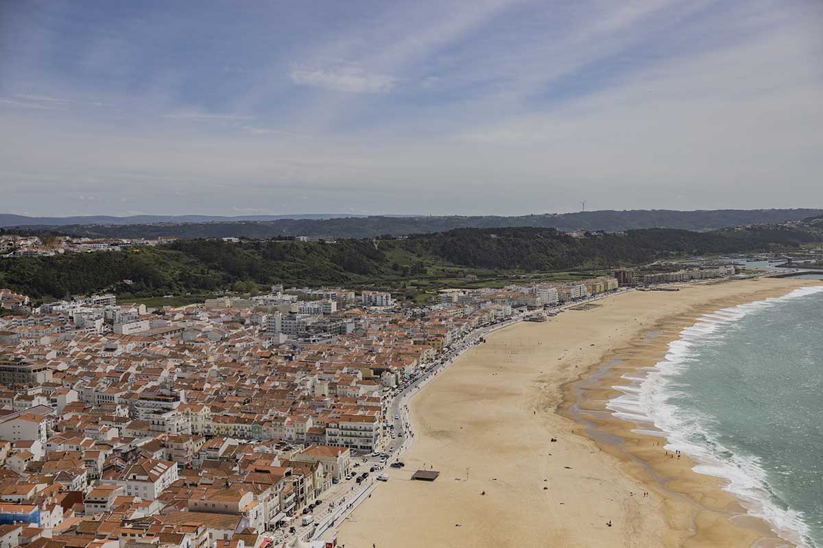Clifftop view from Nazare - One of the best day trips from Lisbon