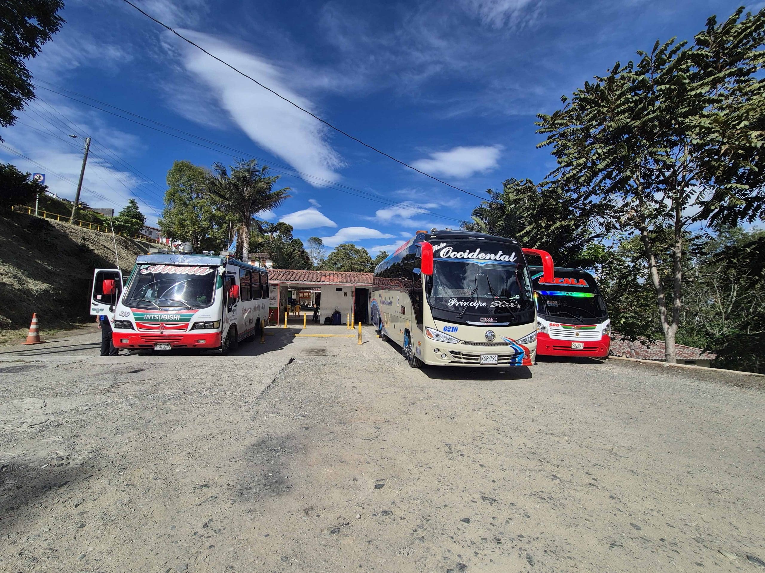 Jardin Travel Guide - Buses at Salento Bus Station, Colombia