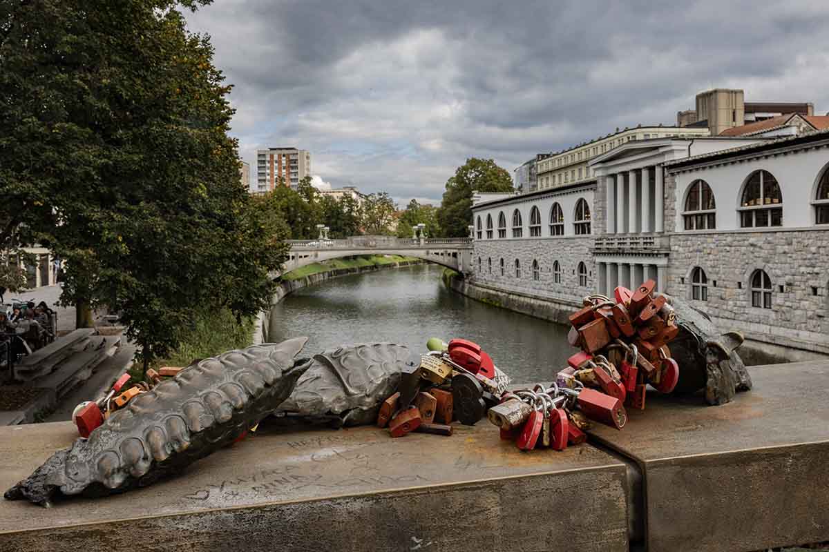 Butcher's Bridge on the Ljubljanica River