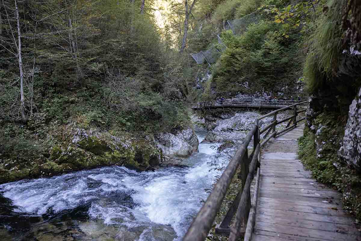 Picturesque waters of Vingtnar Gorge