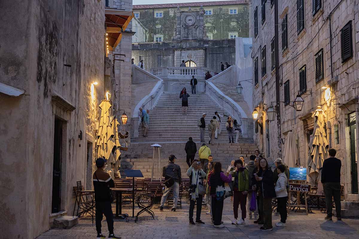 The Jesuit Stairs in Dubrovnik